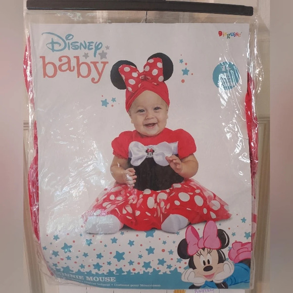 Disney Baby Minnie Mouse Outfit Halloween Costume in Size 12-18 Months COMPLETE - Picture 2 of 13